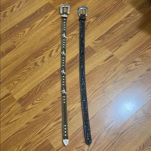 2 girls western belts size 26